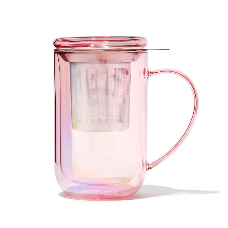 Double Walled Glass Nordic Mug with Infuser